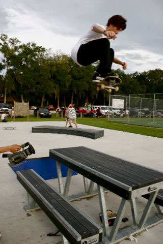 Jereme Knibbs - ollie off the launch ramp
