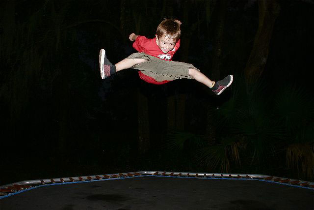 Logan's son Christopher getting some air