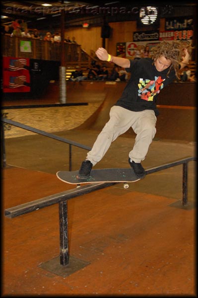 This is Shane Carter feeble grinding