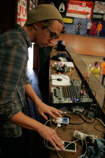 DJ AK, or Adam Kearley, our product photographer
