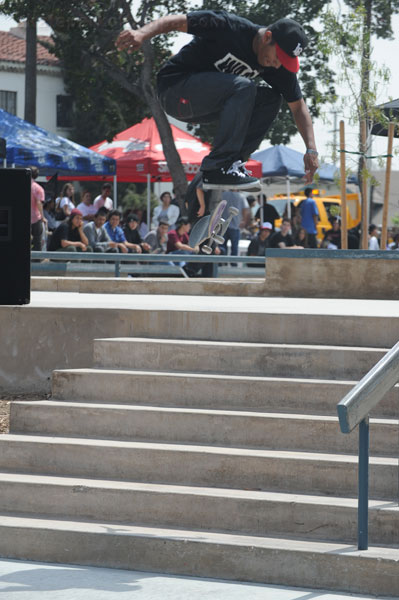 Mikey Sanchez - hardflipping his way to second