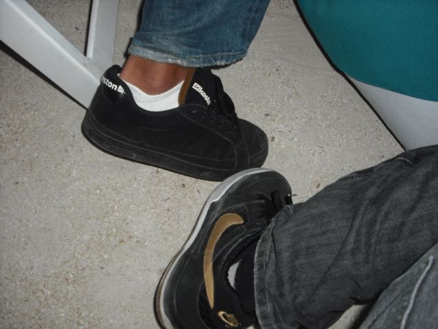 Where in the world did he get those eS Koston's?