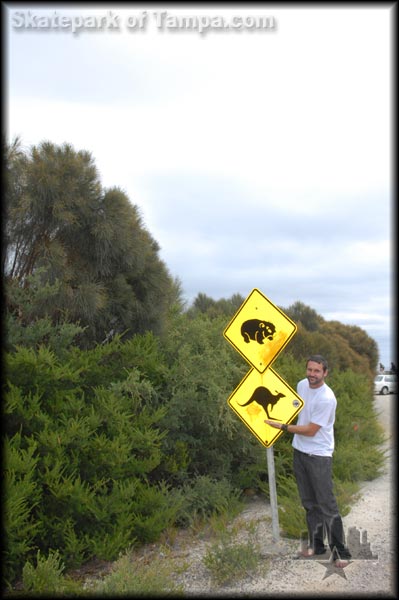 Wombat and Kangaroo Crossing