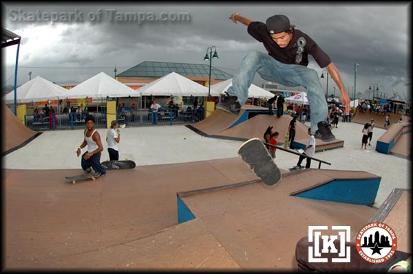 Manny Santiago - 360 flip over the bank to bank