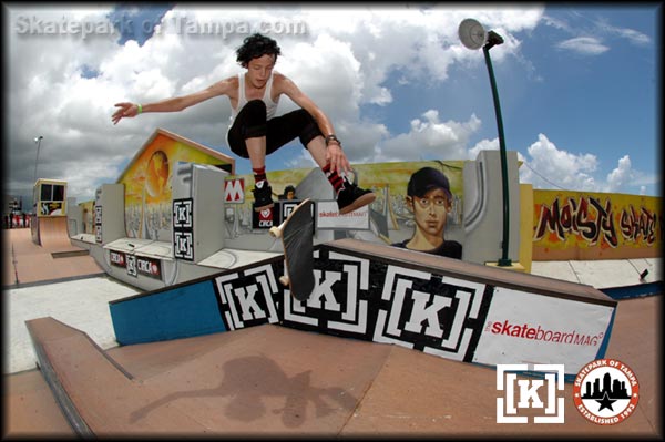 Chris Troy - 360 flip on the bank to bank