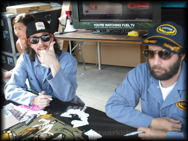 Captain and Casey autograph signing