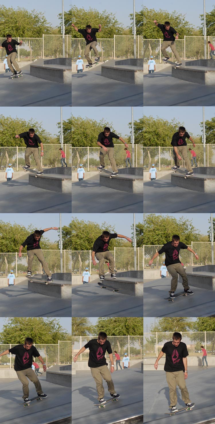 TJ Sparks - crooked grind shuv it out at Tempe