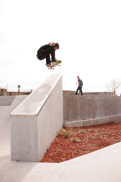 Jereme jumped over this this big hubba and planter
