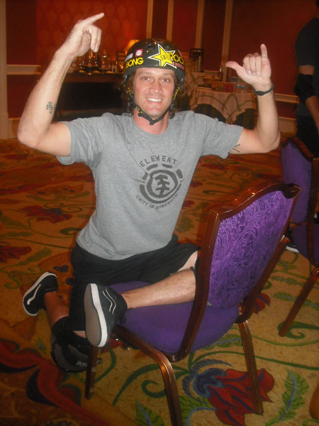 Bucky Lasek had some crazy stretches going on