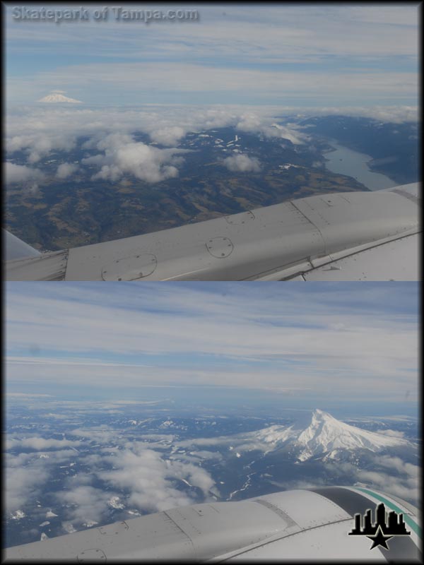 Flying out of Portland