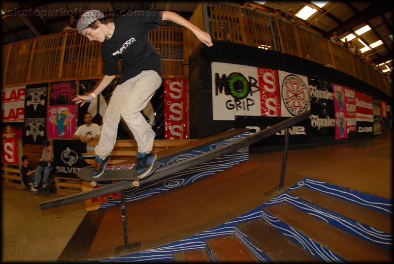 Tuck knee kid can take it to the rail