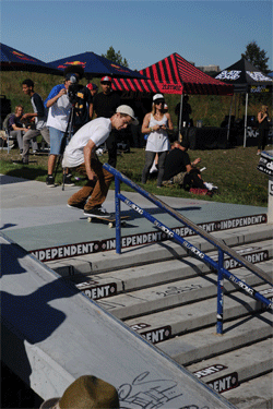 Will Marshall took his hardflip over the rail