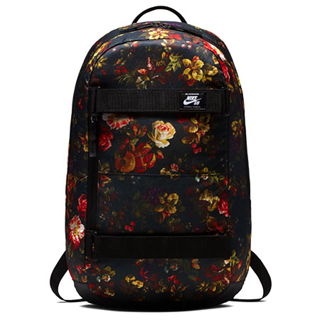 Nike Courthouse Backpack, Black/ Black/ Floral in stock at SPoT Skate Shop