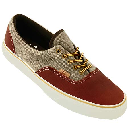 society magazine Addition Vans Era CA Shoes, Leather/ Henna/ Camo in stock at SPoT Skate Shop