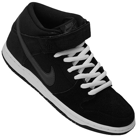 Nike Dunk Mid Pro SB NT Shoes, Black/ Charred Grey/ White in stock at SPoT  Skate Shop