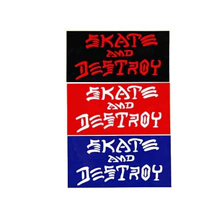 Thrasher Magazine Skate Destroy Sticker 1.75" Skateboard Decal 3 Color Choices 