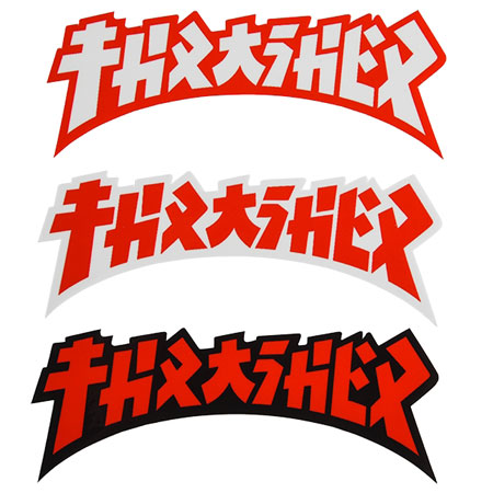 Thrasher Skateboard Magazine Sticker red 4"