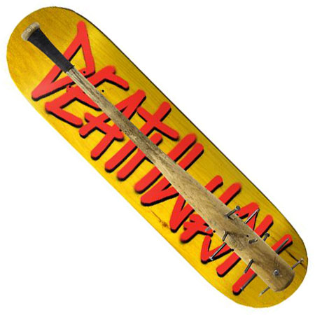 DEATHWISH Skateboards Sticker Spiked Bat Logo 7.25X2.25" skate helmets decal 