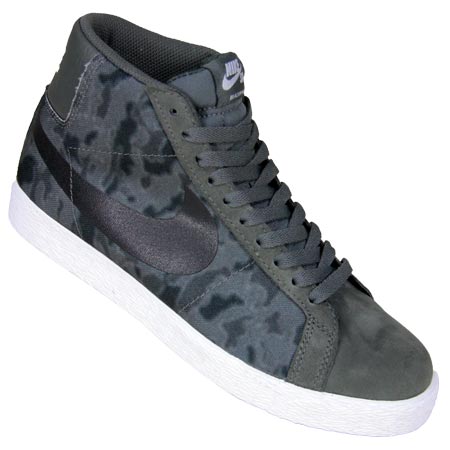 Nike Blazer Premium SE Desert Camo QS Shoes, Dark Base Grey/ Black/ White  in stock at SPoT Skate Shop
