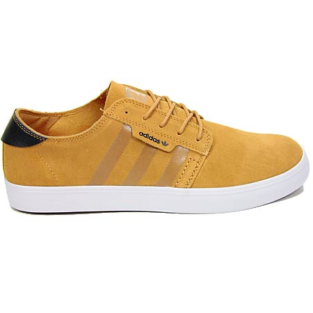 adidas Seeley Essential Shoes, St Tan/ Core Black/ Bright Orange in stock  at SPoT Skate Shop