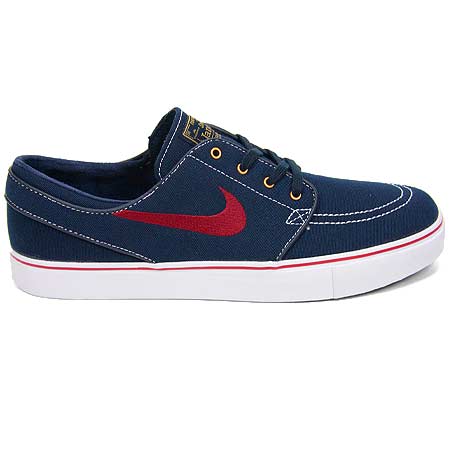 Nike Zoom Stefan Janoski Canvas Shoes, Obsidian/ Team Red/ White/ Metallic  Gold in stock at SPoT Skate Shop