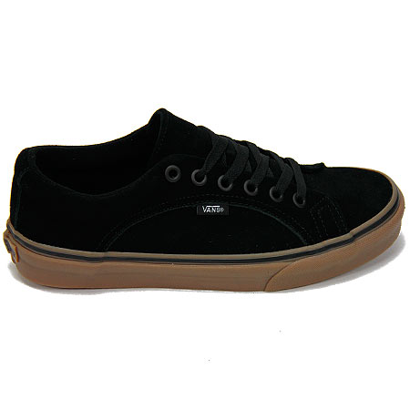 Vans Lampin Shoes, (Suede) Black/ Gum in stock at SPoT Skate Shop