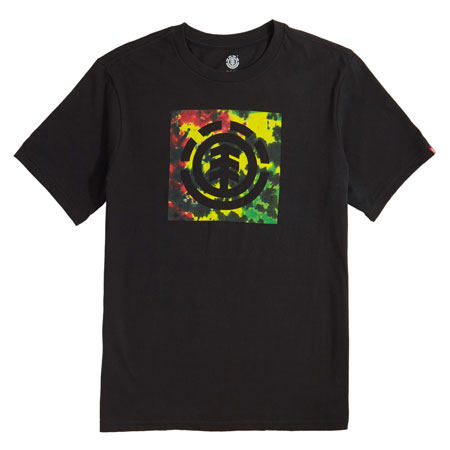 Element Rasta Logo Block T Shirt in stock at SPoT Skate Shop