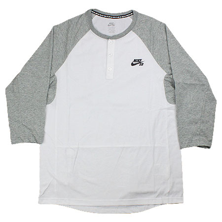 Nike SB Dri-Fit 3/4 Sleeve Henley T Shirt in stock at SPoT Skate Shop