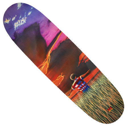 Real Skateboards James Kelch Flyer Slick Skateboard Deck 8.75 x 31.5 Brown Top 