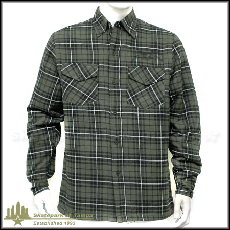Anti-Hero Mission Button Up Longsleeve Flannel Shirt in stock at SPoT Skate  Shop