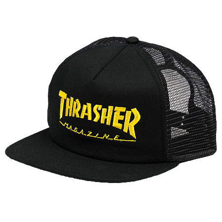 Thrasher Magazine Embroidered Logo Mesh Hat in stock at SPoT Skate Shop