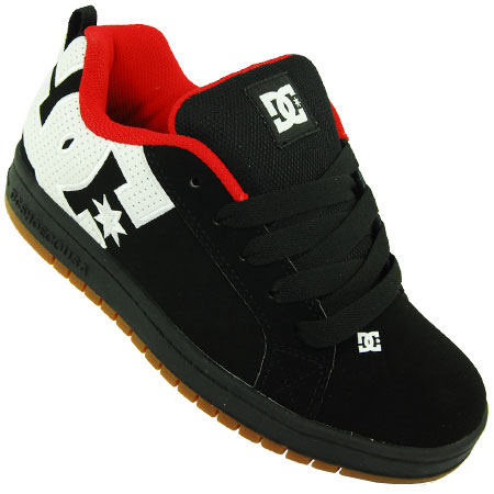 Youth Round Toe DC Shoes - Pure - Red/Black - Surf and Dirt Red DC Shoes me...