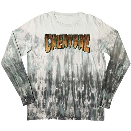 Creature STAAG LONG SLEEVE Skateboard Shirt WHITE LARGE 
