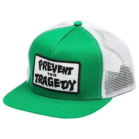Thrasher Magazine Prevent This Tragedy Adjustable Hat, Green/ White in  stock at SPoT Skate Shop