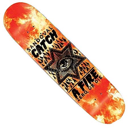 Zero Tommy Sandoval Catch A Fire Deck in stock at SPoT Skate Shop