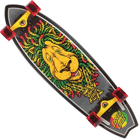 Santa Cruz Rasta Lion Shark Cruzer Complete Skateboard in stock at SPoT  Skate Shop