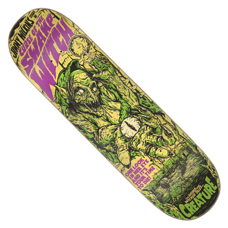 Details about   Creature Skateboard Deck Swamp Witch 8.8 Jimmy Wilkins Wicked Tales New