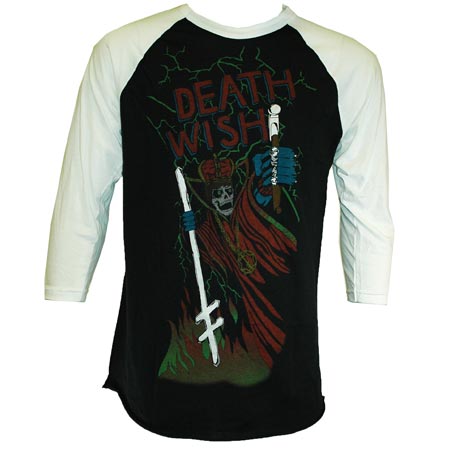 Deathwish Rock The Hammer Baseball T Shirt in stock at SPoT Skate Shop