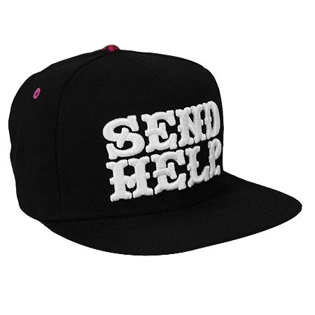 Nike Send Help x Nike SB Snap Back Hat, Black/ White in stock at SPoT Skate  Shop