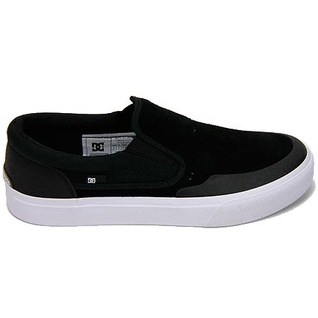 black dc slip on shoes