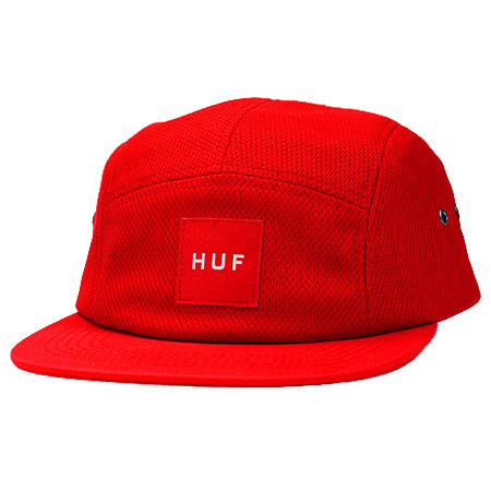 HUF Box Logo Volley Strap-Back Hat in stock at SPoT Skate Shop