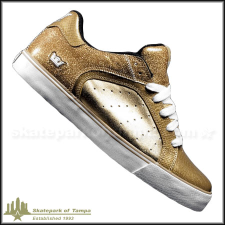 Supra Jim Greco Suprano Gold Shoes in stock at SPoT Skate Shop