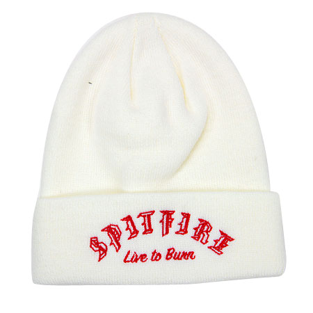 Spitfire Old E Live To Burn Beanie in stock at SPoT Skate Shop