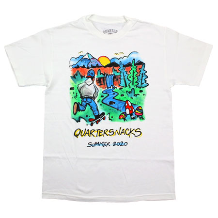 Quartersnacks 2020 Summer Camp T Shirt in stock at SPoT Skate Shop