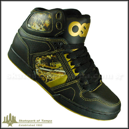 black and gold osiris shoes