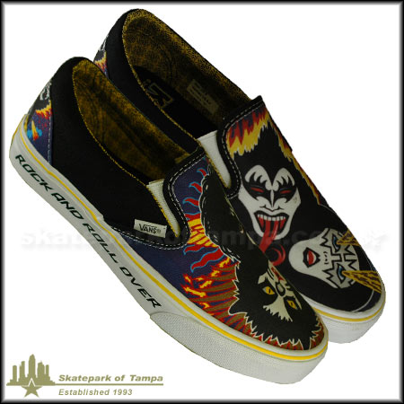 Vans Classic Slip-On KISS Rock And Roll Over Shoes in stock at SPoT Skate  Shop
