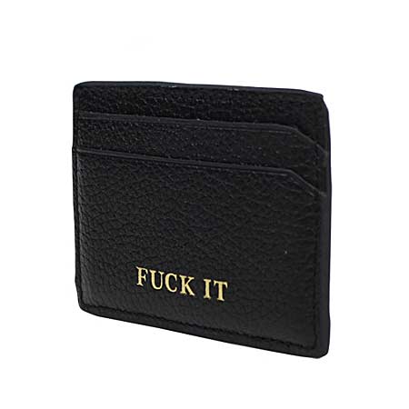 HUF Fuck It Leather Card Holder in stock at SPoT Skate Shop