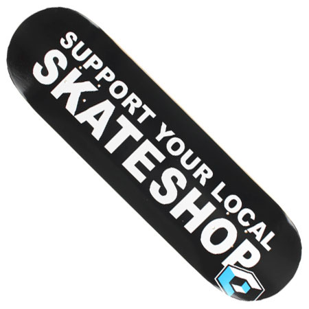 Deluxe Support Your Local Skateshop Skateboard Deck - Blue Stain