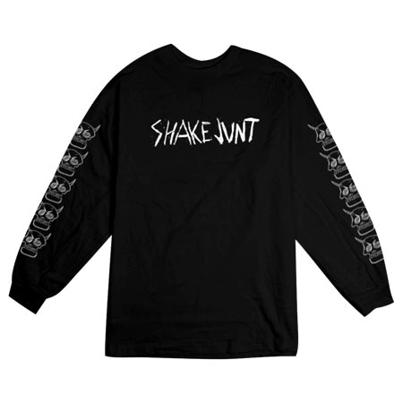 SHAKE JUNT SKATEBOARD NEW BAKER COOL MEDIUM LONG SLEEVE T-SHIRT BLACK