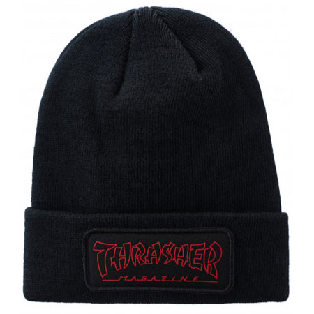 Thrasher Magazine China Banks Patch Beanie in stock at SPoT Skate Shop
